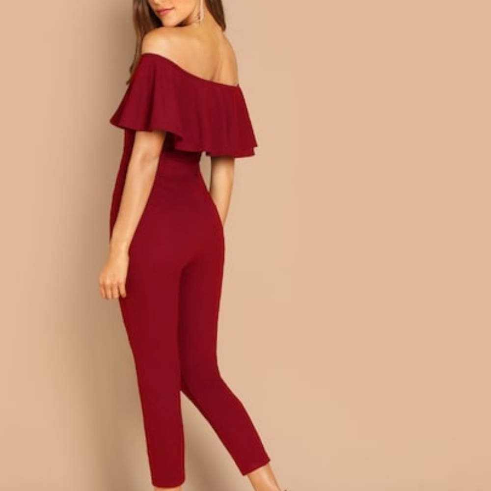 Red jumpsuit